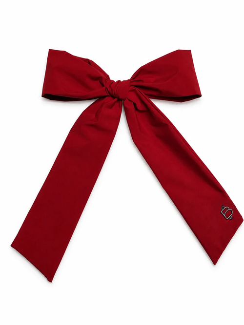 BANDEAU TAFFETA WINTER CLASSIC LARGE BOW CLIP