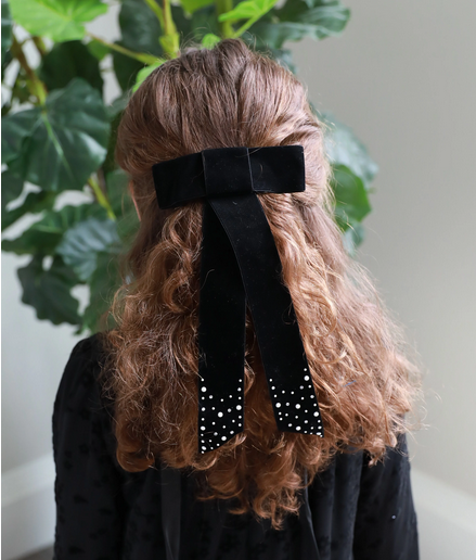 CP6922 STUDDED VELVET CLIP