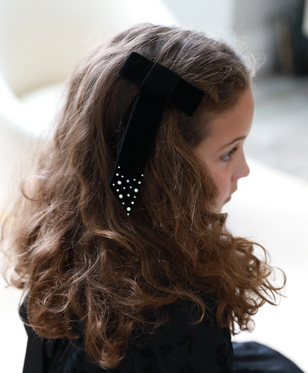 CP6922 STUDDED VELVET CLIP
