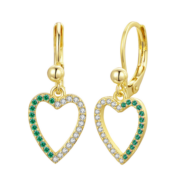 3EW4863 DLUX GP CZ HEART DESIGN