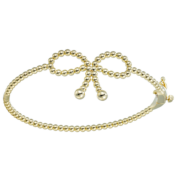 B4967 DLUX GP BRASS BALL BOW BANGLE