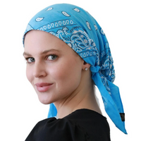 CHERIE PRETIED HEADSCARF BANDANA SHORT TIE