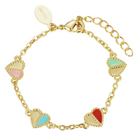 B4855 DLUX GP SRS HEART BRACELET
