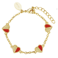 B4855 DLUX GP SRS HEART BRACELET