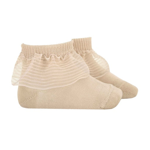 2441/3 CONDOR SHEER STRIPE FRILL SOCK