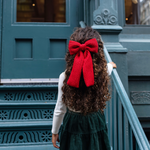 BANDEAU SOFT SWEATER KNITS BOW CLIP