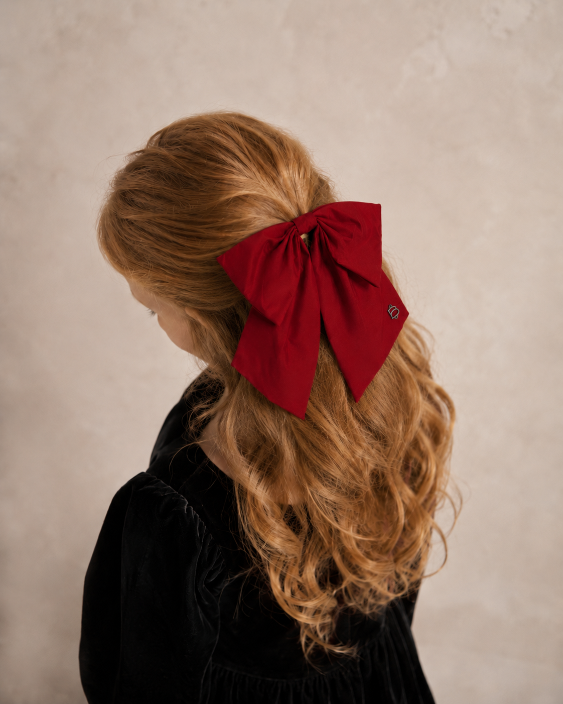 BANDEAU TAFFETA WINTER DRESSY BOW CLIP