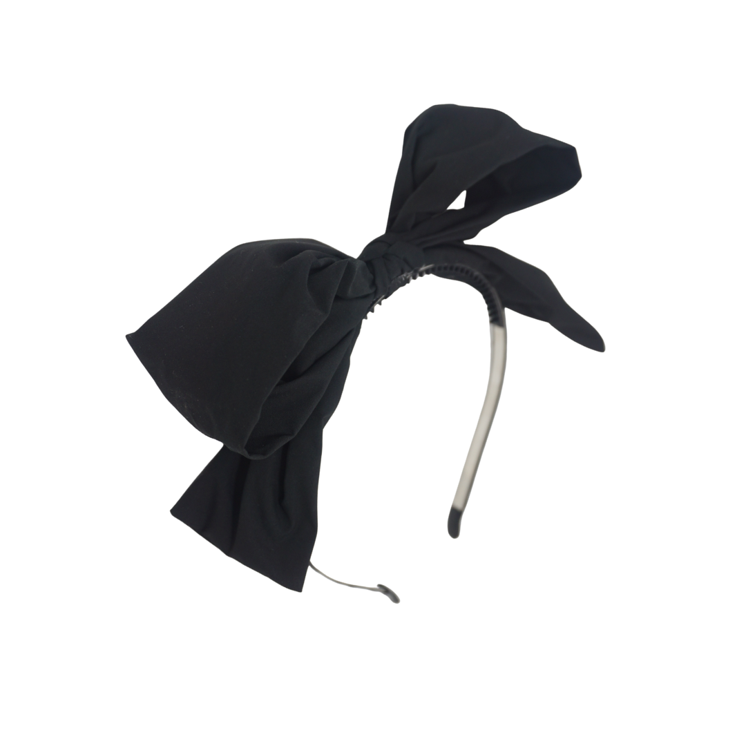BANDEAU TAFFETA WINTER DRESS BOW HEADBAND