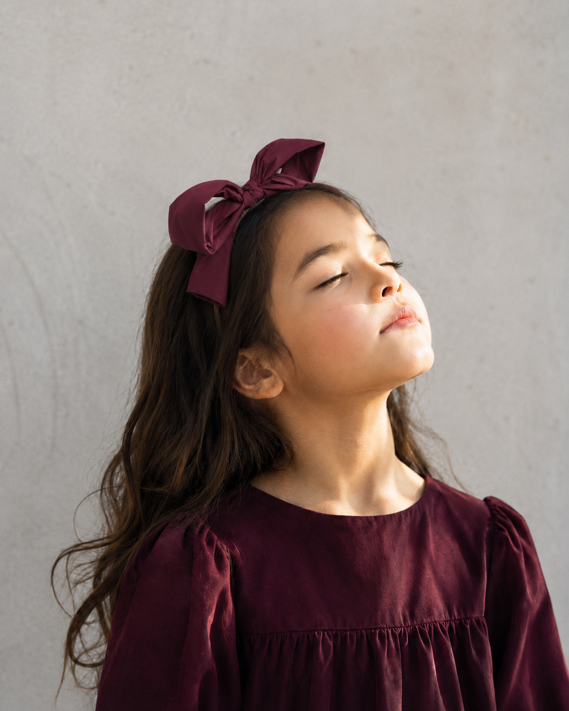 BANDEAU TAFFETA WINTER DRESS BOW HEADBAND