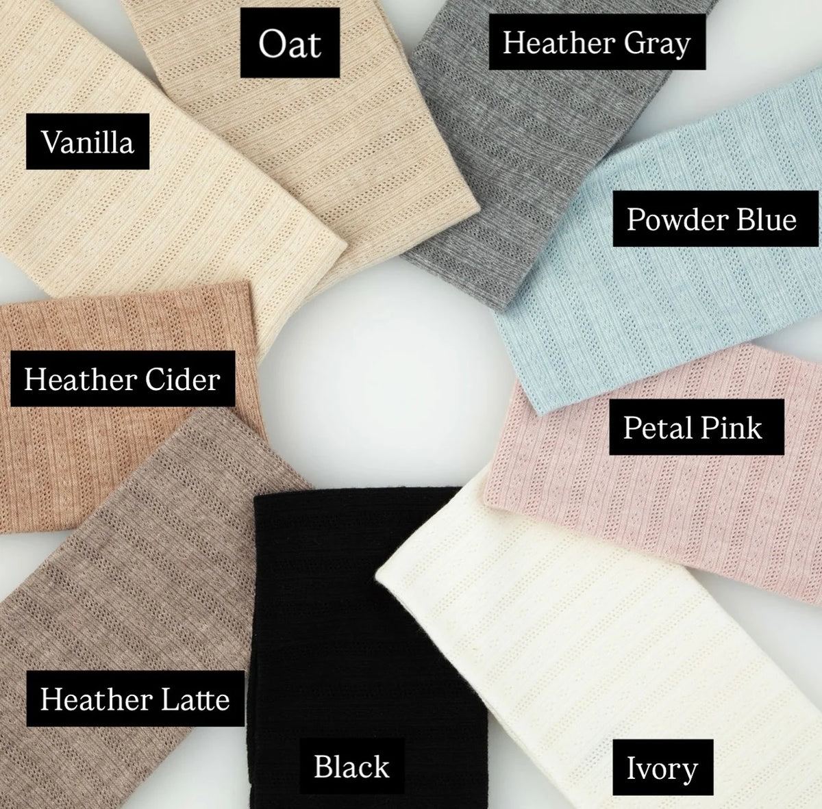 TAL NY CASHMERE POINTELLE BAND