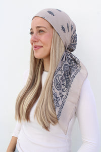 SCARF BAR PAISLEY SQUARE HEAD SCARF (90X90)