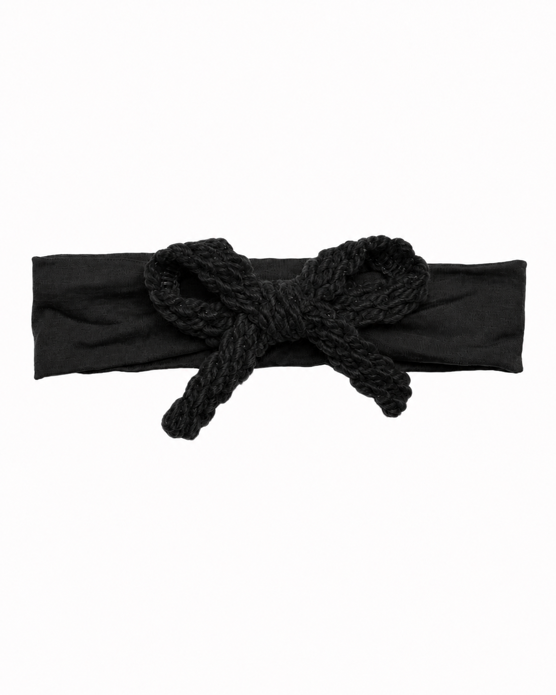 BANDEAU TEXT WOOL BRAID BABY MODAL BAND