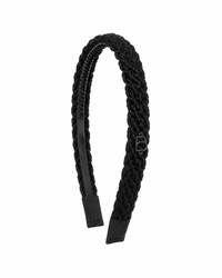 BANDEAU TEXT WOOL BRAID THIN HEADBAND