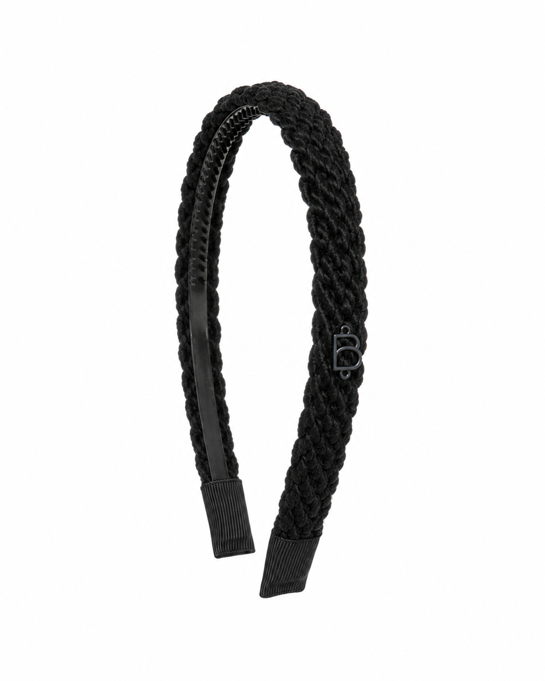 BANDEAU TEXT WOOL BRAID THIN HEADBAND