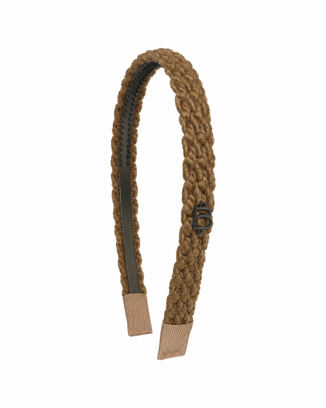 BANDEAU TEXT WOOL BRAID THIN HEADBAND
