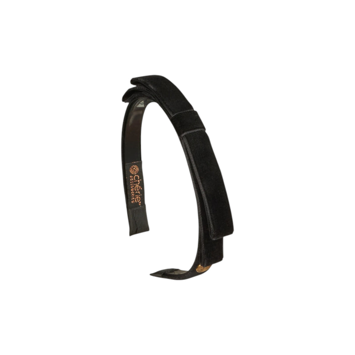 TS-7224 CHERIE VELVET SATIN CENTER BOW HEADBAND