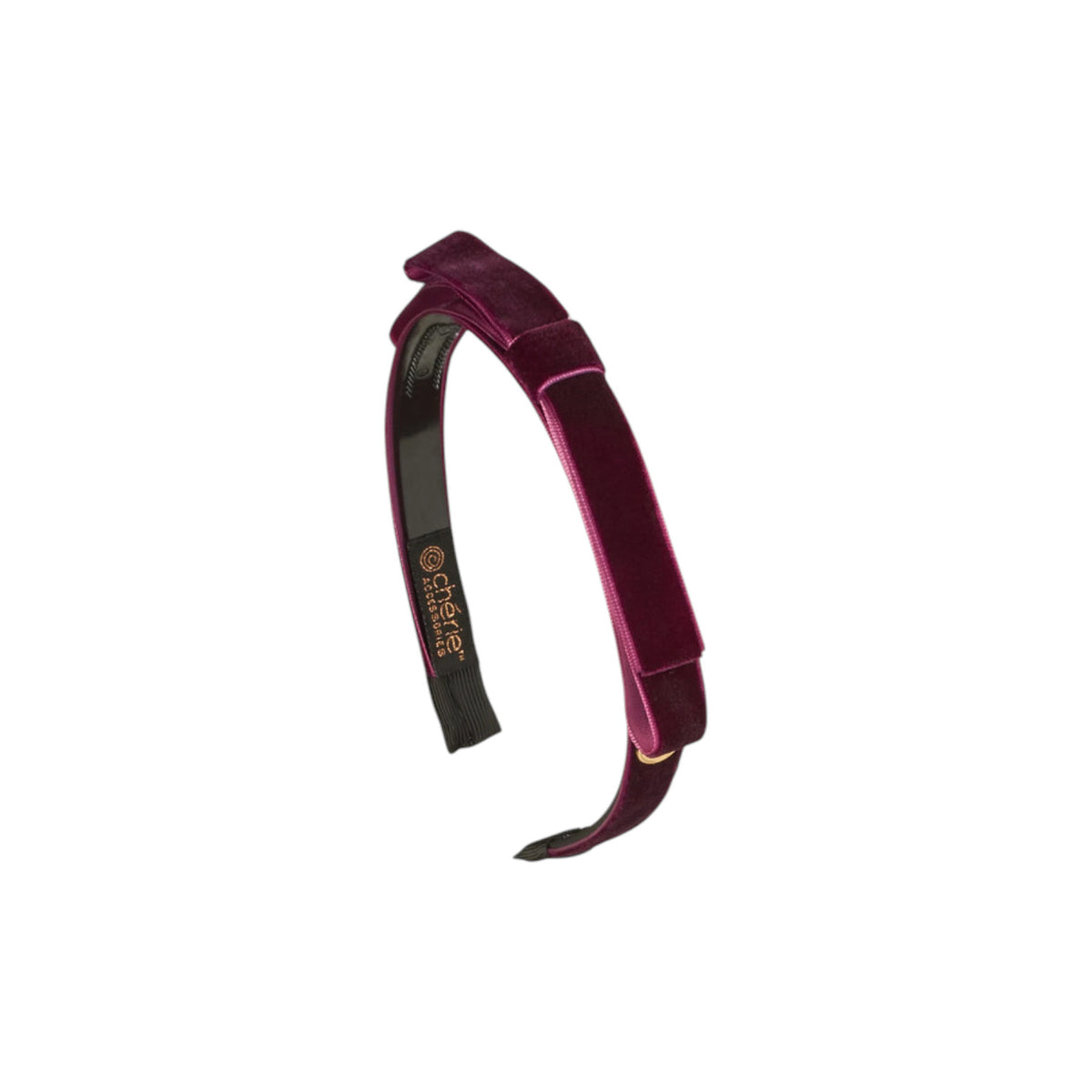 TS-7224 CHERIE VELVET SATIN CENTER BOW HEADBAND
