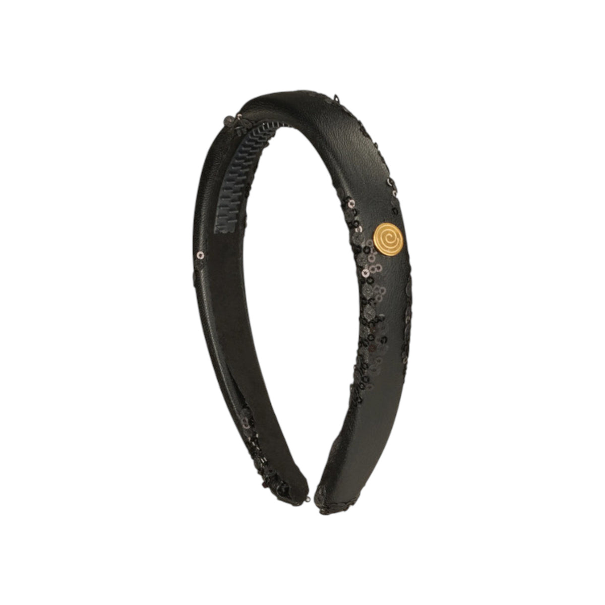 TS-7226 CHERIE VELVET LEATHER SEQUIN HARD HEADBAND