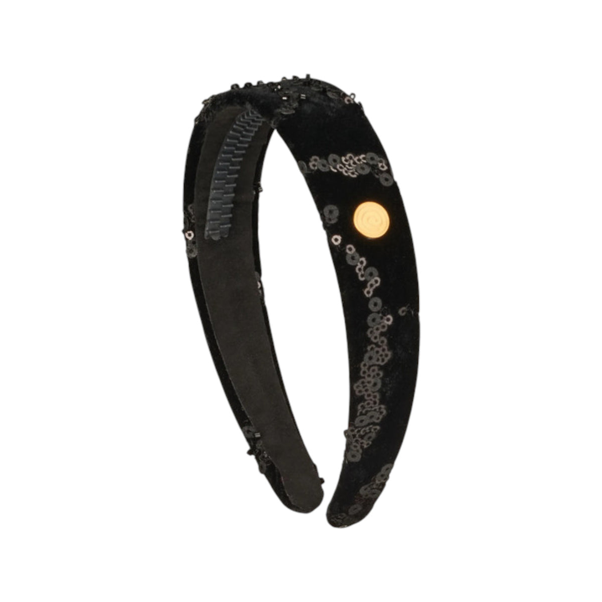 TS-7226 CHERIE VELVET LEATHER SEQUIN HARD HEADBAND
