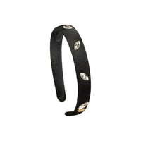 TS-7228 CHERIE VELVET RHINESTONE HARD HEADBAND