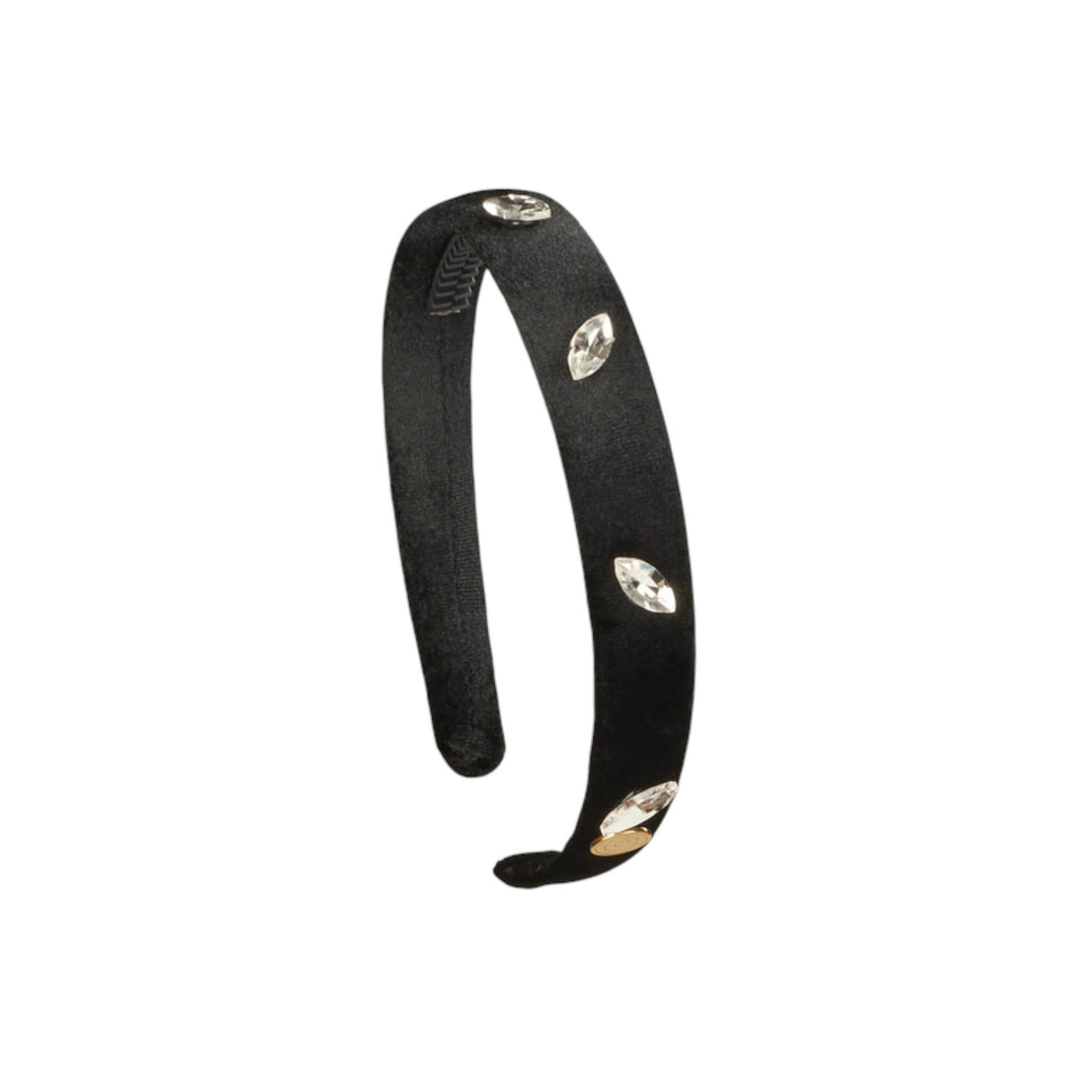 TS-7228 CHERIE VELVET RHINESTONE HARD HEADBAND