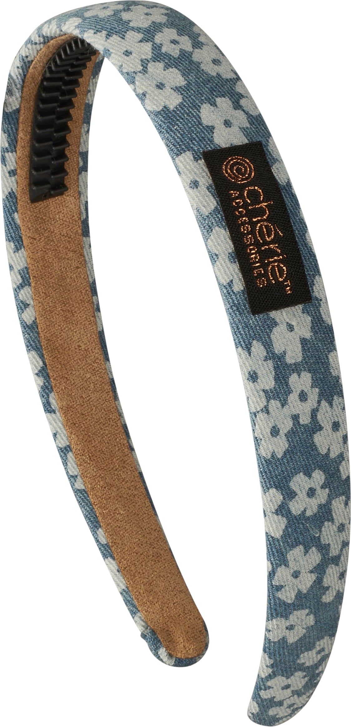TS-7251 CHERIE DENIM PRINT HARD HEADBAND