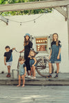 20-240 TEELA VARSITY DENIM DRESS