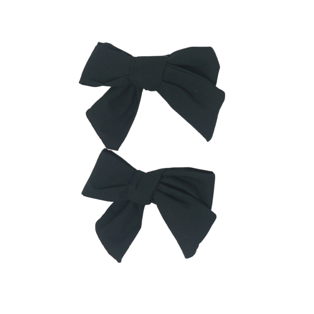 BANDEAU TAFFETA MINI BOW CLIP SET