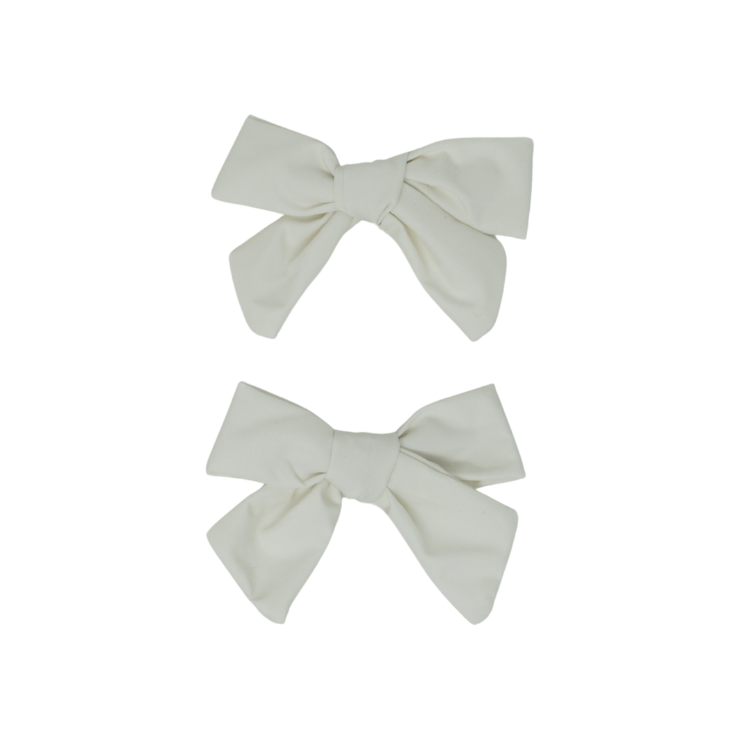 BANDEAU TAFFETA MINI BOW CLIP SET