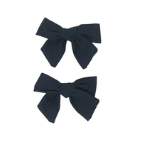 BANDEAU TAFFETA MINI BOW CLIP SET