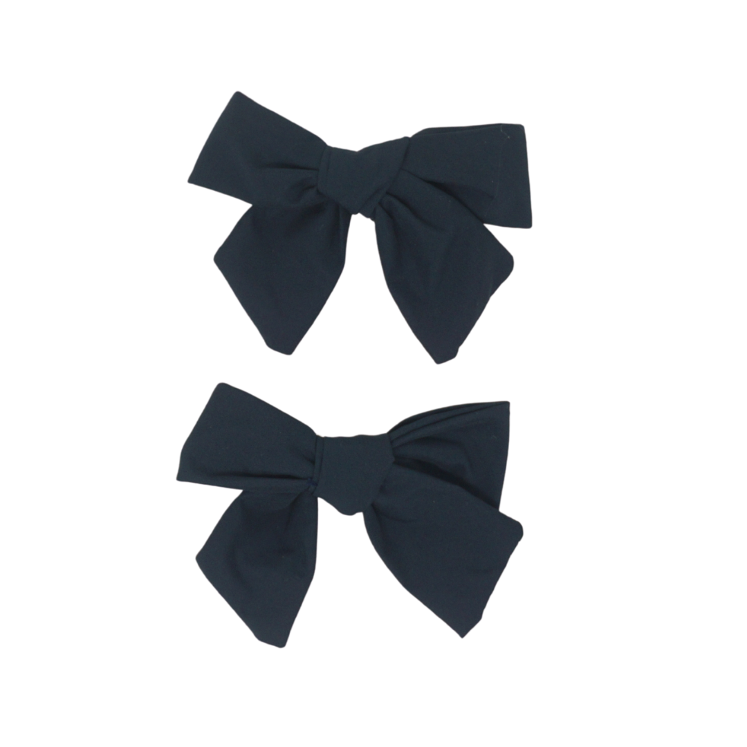 BANDEAU TAFFETA MINI BOW CLIP SET