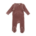 VBWF LILETTE VELOUR BUTTON WRAP FOOTIE