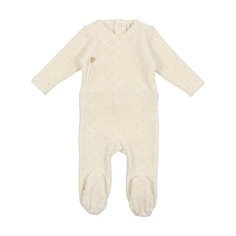 VBWF LILETTE VELOUR BUTTON WRAP FOOTIE