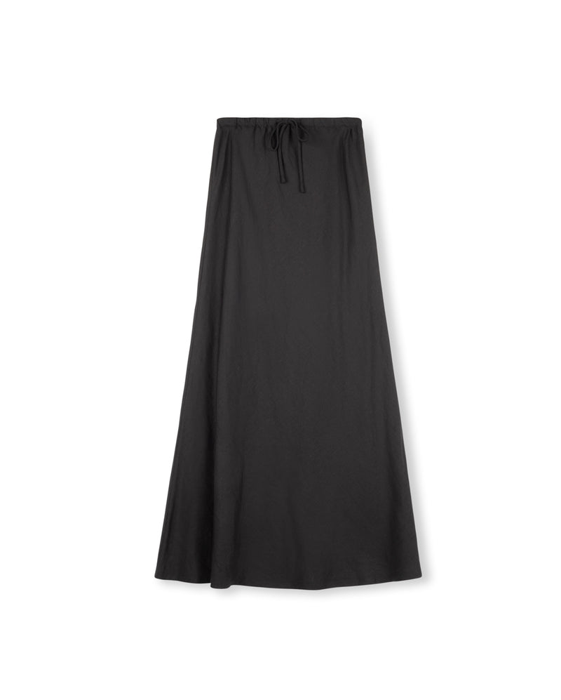 W-13268 SHIFT DRAW STRING WAIST SLIP SKIRT