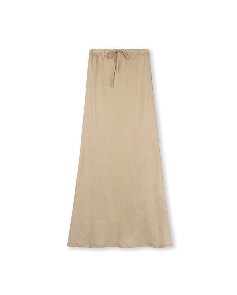 W-13268 SHIFT DRAW STRING WAIST SLIP SKIRT