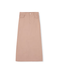 W-19828 STORY DENIM STRAIGHT MAXI SKIRT