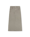W-19828 STORY DENIM STRAIGHT MAXI SKIRT