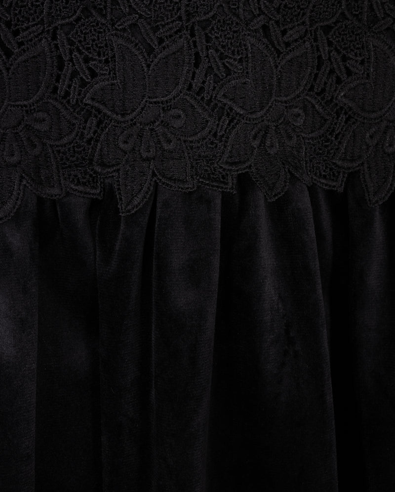 C-20275 PAPILLON LACE BABY DOLL FLAIR DRESS