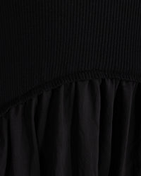 W-20427 PORTRAIT KNIT TAFFETA BUBBLE DRESS