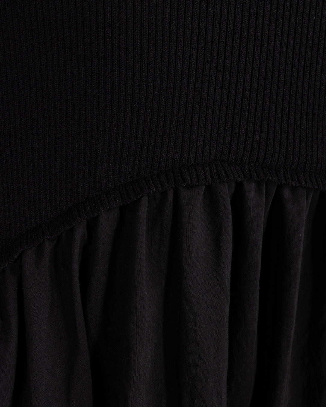 W-20427 PORTRAIT KNIT TAFFETA BUBBLE DRESS