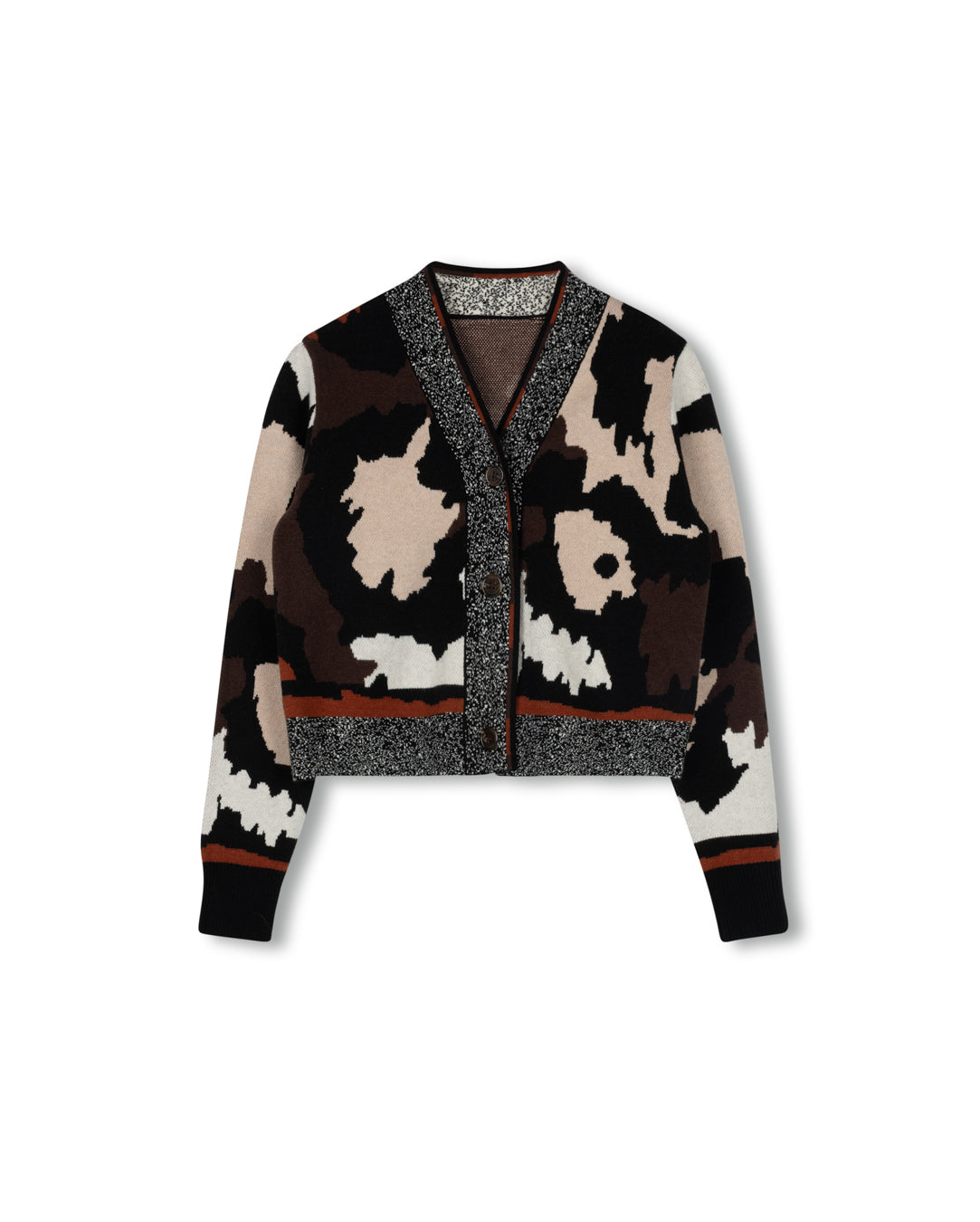 W-20441 STORY PRINT KNIT CARDIGAN