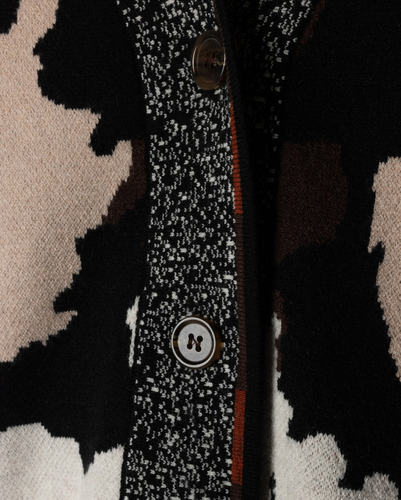 W-20441 STORY PRINT KNIT CARDIGAN