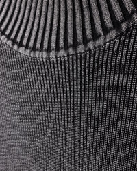 W-20507 TWEED DENIM WASH KNIT TOP