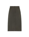 W-20917 SLATE DENIM STRAIGHT MAXI SKIRT