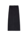 W-20917 SLATE DENIM STRAIGHT MAXI SKIRT