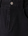 W-20917 SLATE DENIM STRAIGHT MAXI SKIRT