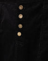 W-21512 SLATE CORDUROY STITCH MAXI SKIRT