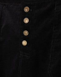 W-21512 SLATE CORDUROY STITCH MAXI SKIRT