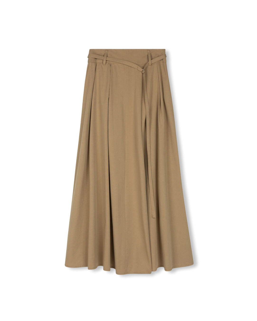 W-25561 MODELLE BELTED PLEAT SKIRT