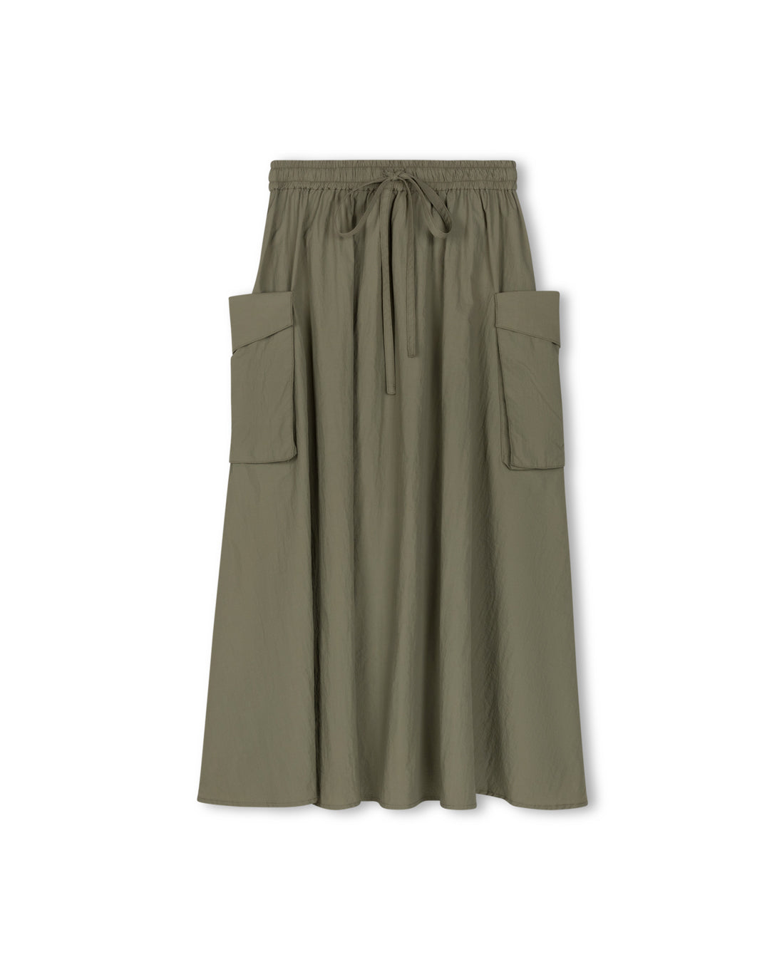 W-26535 SHIFT RAINCOAT CARGO MAXI SKIRT